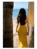 Elegant Slim Fit Irregular Split Beach Dress - Perfect for Vacations, Parties, and Birthdays