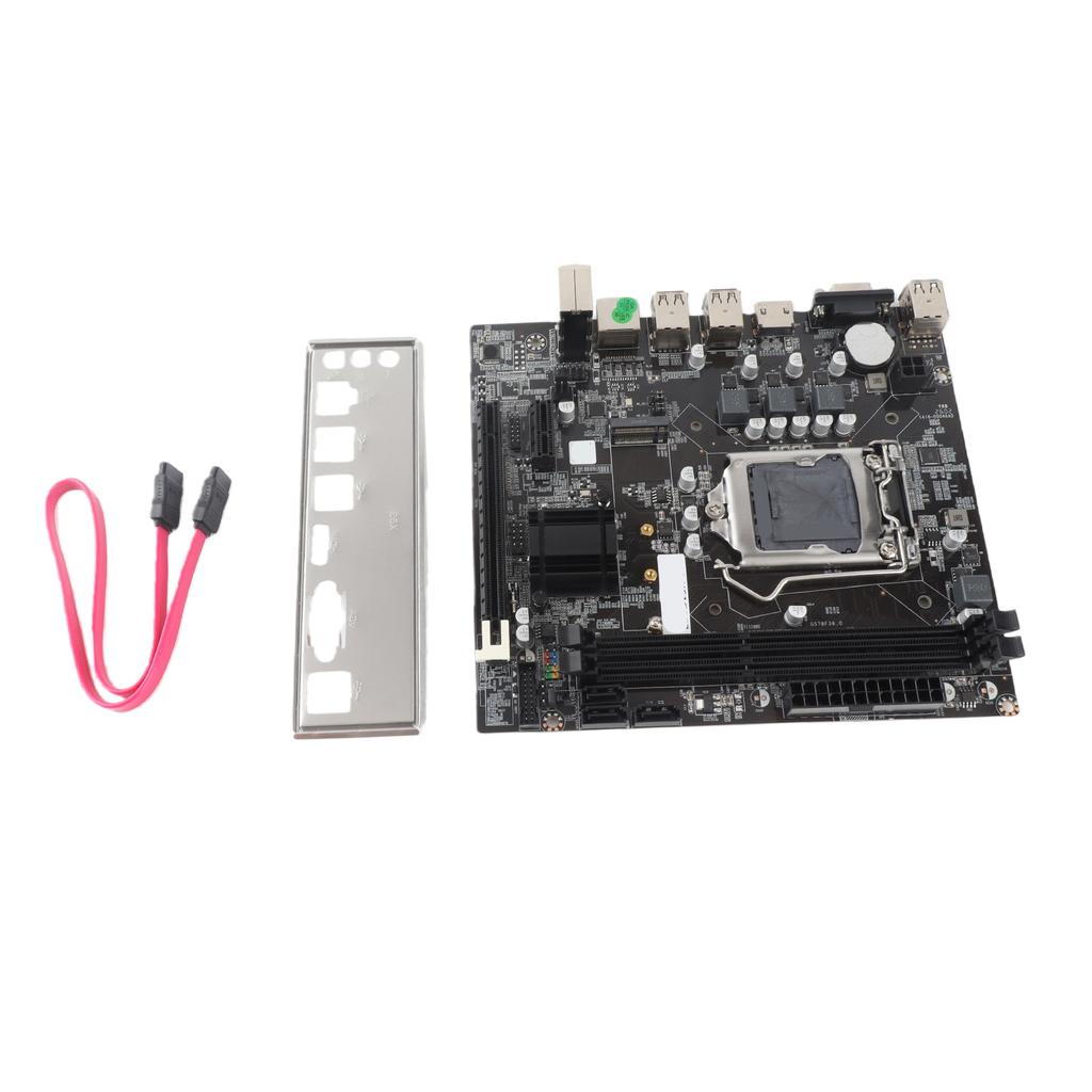 Desktop Motherboard H61 6 USB2.0 DDR3 M.2 NVMe NGFF 100Mbps LAN Micro ATX Motherboard for LGA1155 Socket I3 I5 I7