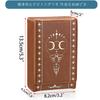 BSTKEY Tarot Card Magnetic Tarot Card Card Tarot Card Standard Hot Brown Storage, Leather, Closure, Organizer, Case, Box, Size, Stamping, Stylish,