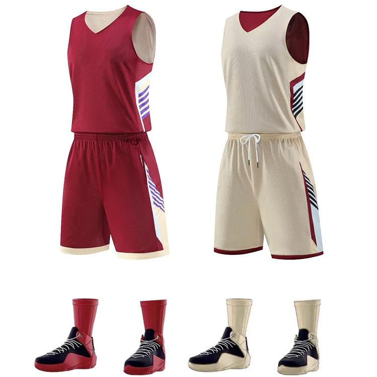 American Double-Sided Basketball Jersey Suit, Game Adult Ball Clothes, Children Wear Jerseys On Both Sides, Sports Jerseys, Men'S Jerseys