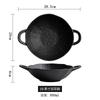 Solid Color Ceramic Double Ear Bowl Large Capacity Noodle Bowl Soup Bowl Salad Bowls Snack Bowls Restaurant Creative Tableware