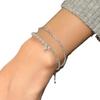 Light Luxury High-End Zircon Broken Silver Pearl Bracelet Female Personality Unique Exquisite Fashion Versatile Bracelet Jewelry
