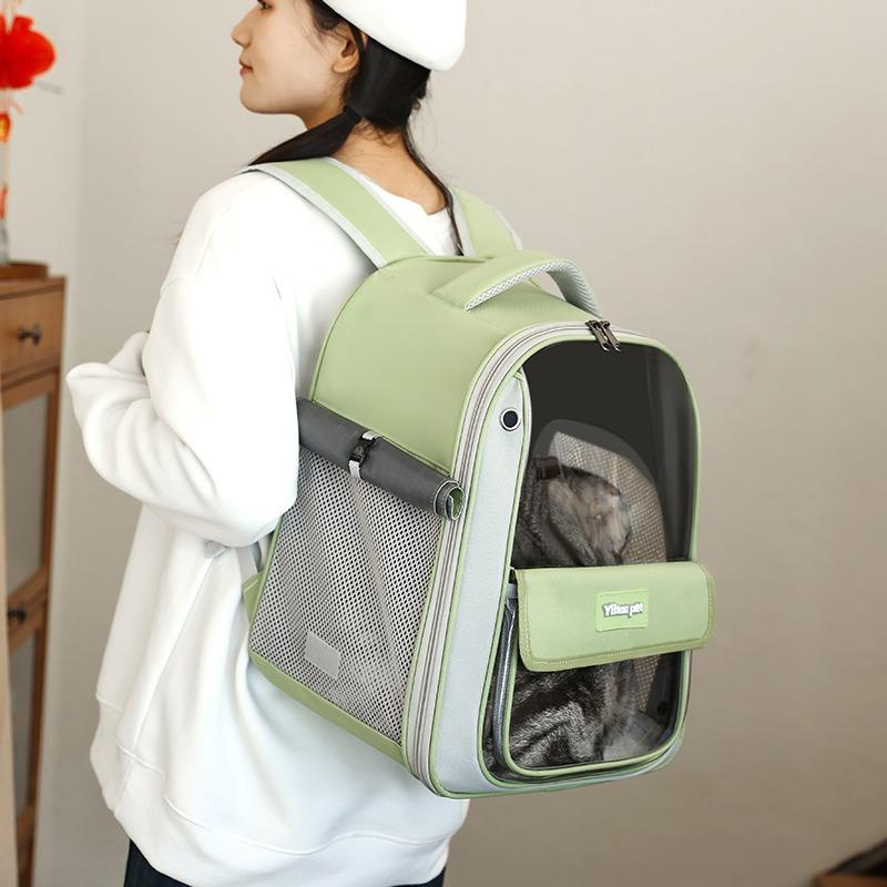 Portable Cat Backpack Pet Carrier Bag for Cat Kitten Puppy Transport Transparent Large Capacity Travel Bags for Small Dog