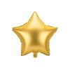 PartyDeco Gold Star Foil Balloon 48cm FB3S-019 Metallic Star-Shaped Aluminium Balloon for Party and Event Decorations