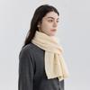 New Winter Versatile Solid Color Knitted Scarf Women's Autumn and Winter Wool Men's and Women's Couples Scarf with Shawl