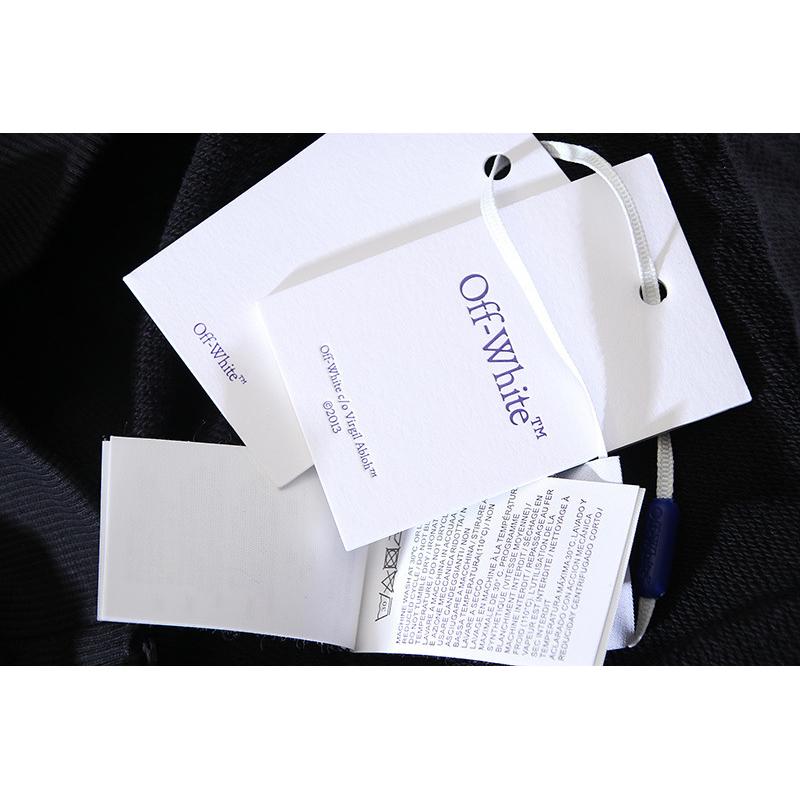 1292 Off-White 2025 Automne/Hiver Nouveau Sweat à capuche zippé pour hommes et femmes avec motif flèche peinture à l'huile imprimé