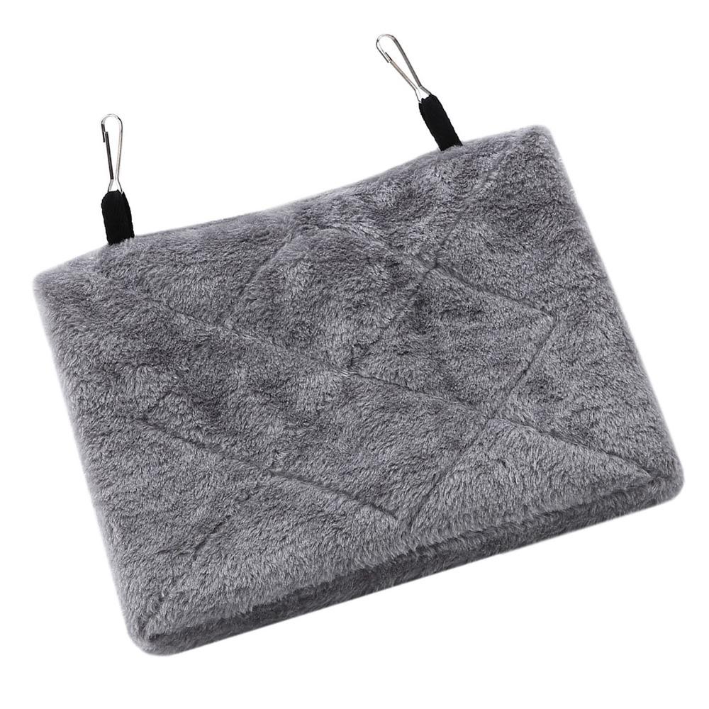 Soft Plush Material Bird Hammock Nest Hanging Design Plush Bird Bed Bird Cage Tent Winter Season