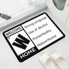 Interesting Phrase Door Mat Is Non Slip Machine Washable Suitable Both Indoor Outdoor Entrances Floor Mat Is Suitable Living