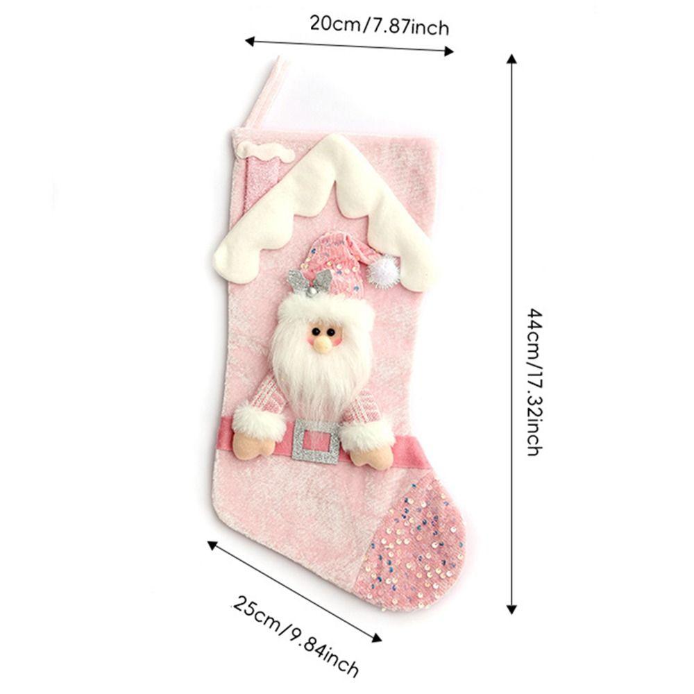 Large Capacity New Year's Eve Decorations Santa Claus Santa Design Christmas Tree Pendants Cute Cartoon Christmas Socks