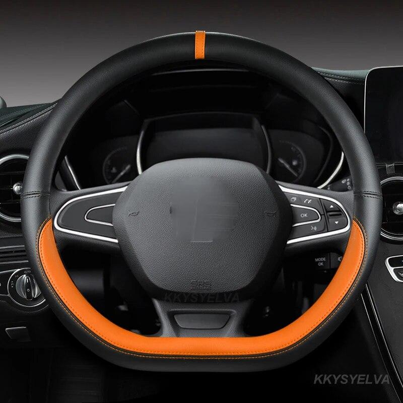 Car Steering Wheel Cover For Scenic Clio Laguna 2 3 4 5 Kangoo Fluence Megane Trafic Talisman Twingo Kaptur Accessories