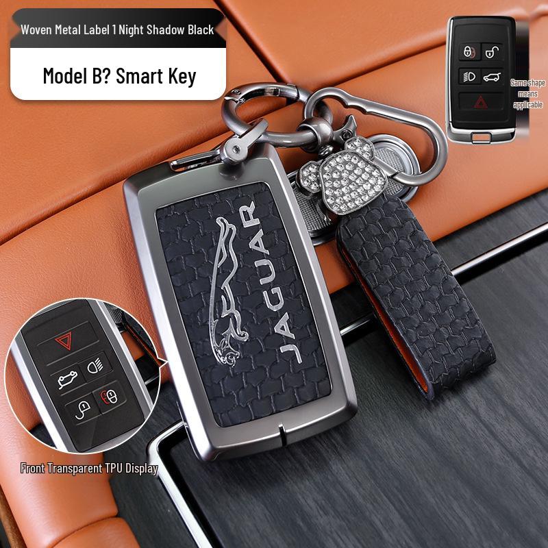 Pouzdro na klíče Jaguar XEL/XFL/F-PACE/E-PACE/F-TYPE Kovový kryt