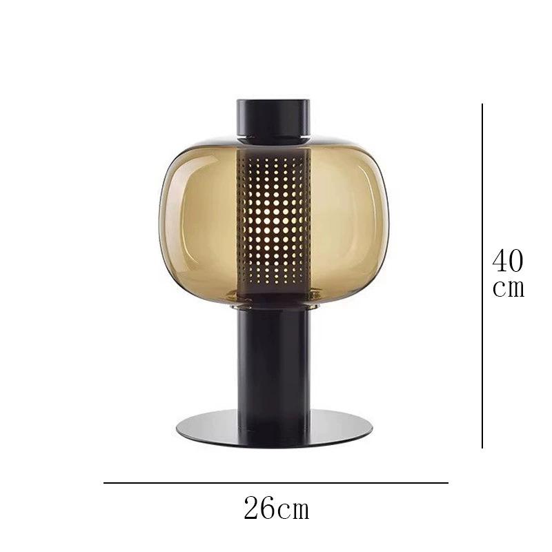 Nordic Modern Glass Table Lamp - Creative, Stylish Lighting for Living Room, Bedroom, Hotel, or Model Room