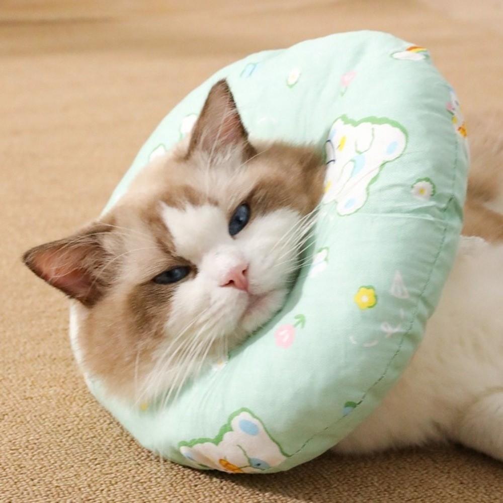 Círculo Isabelino Anti-Mordida para Gato Coleira Ajustável de Recuperação para Gato Coleira de Pescoço para Gato Pós-operatório