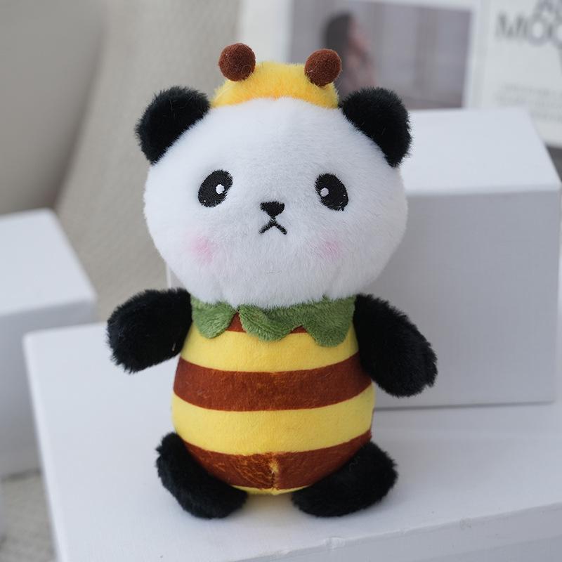 

Filled Pp Cotton Panda Plush Keychain Cute Backpack Accessory Adorable Panda Toy Style A