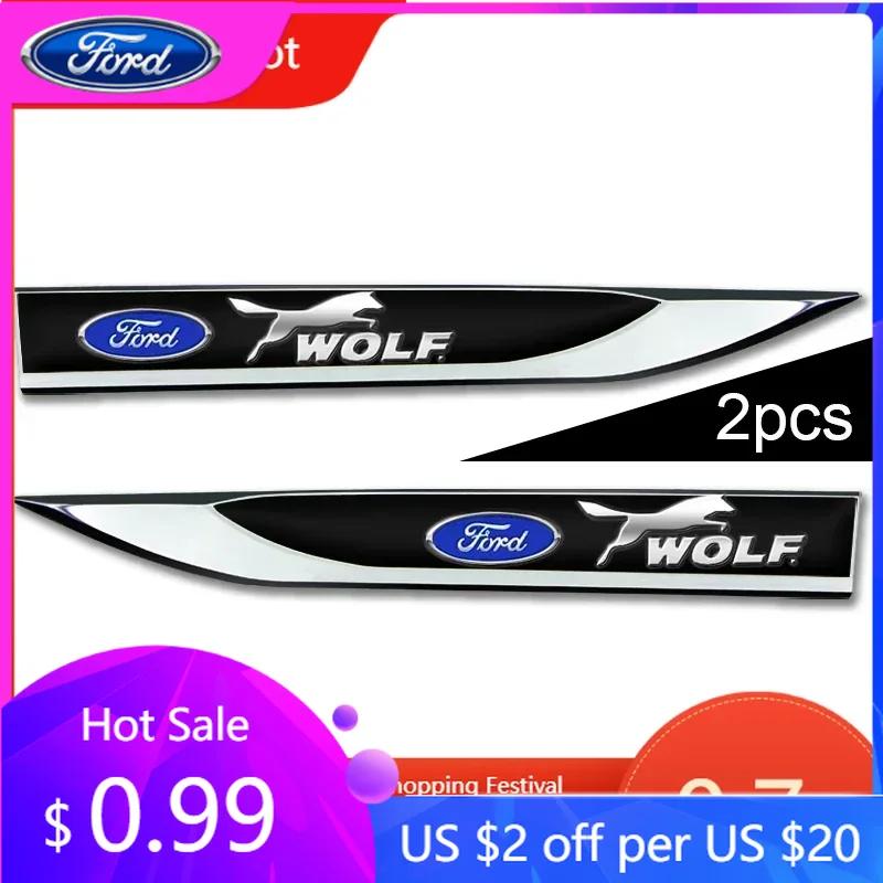 Car Sticker Hot For Ford 2PCS Side Sports Decals Car Body Decoration Stickers For Ford Focus 2 3 1 Fiesta MK1 MK2 MK3 MK7 Fusion