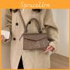 Retro Street Style Pu Small Crossbody Bag With Top Flap Closure For Fall And Winter