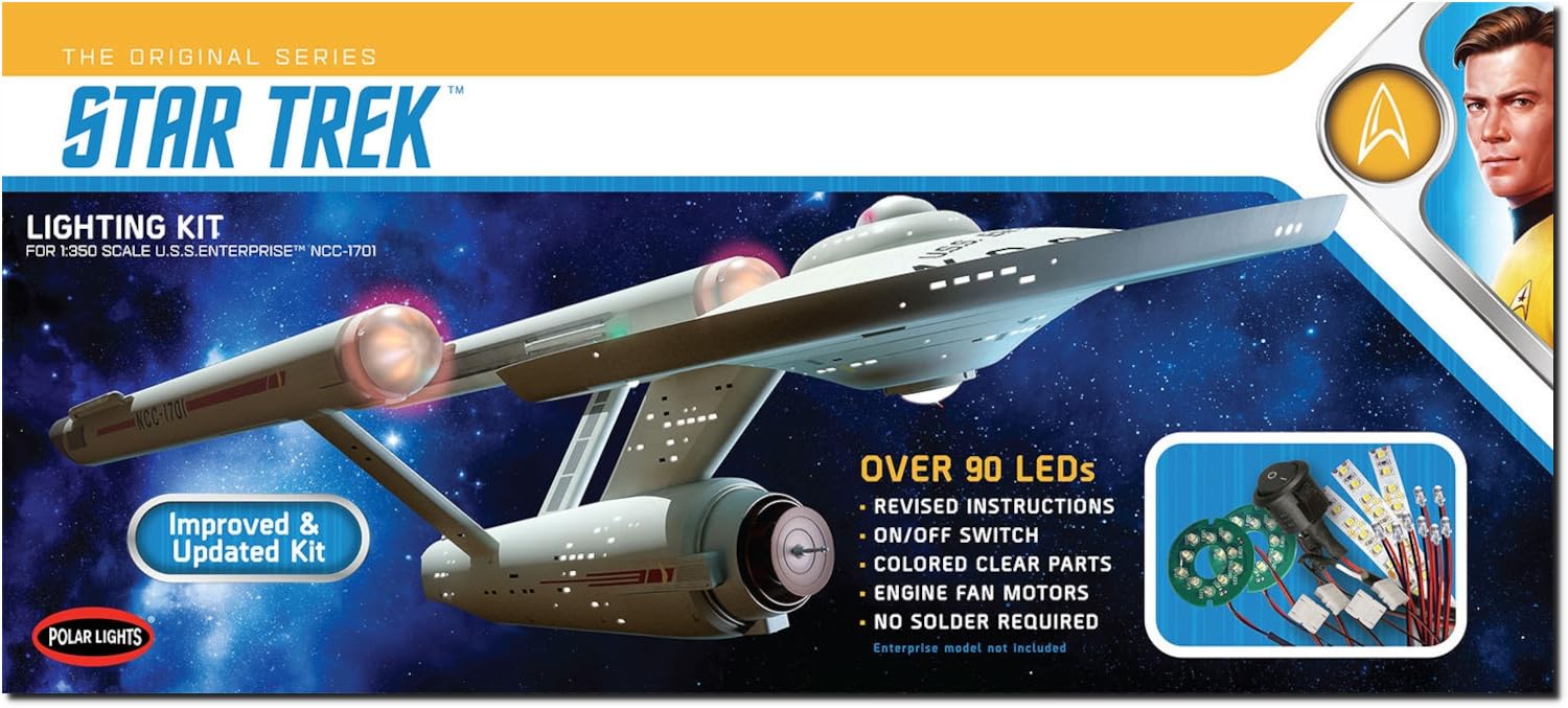 

Platts Polar Lights Star Trek Enterprise Kit Комплект освещения Масштабные пластиковые детали модели MKA048 USS. НКК-1701 1/350 (Космический корабль)