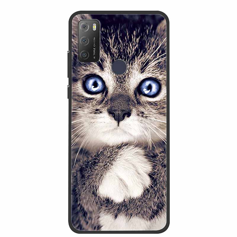 Pro Alcatel 1S 2021 Case Luxusní silikonový TPU měkký kryt na telefon pro Alcatel 1S 2020 Nárazuvzdorný roztomilý TPU nárazník Fundas Coque