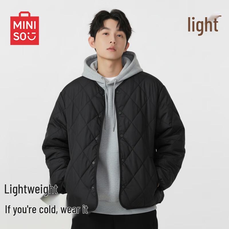

MINISO Men s Collarless Padded Winter Jacket M