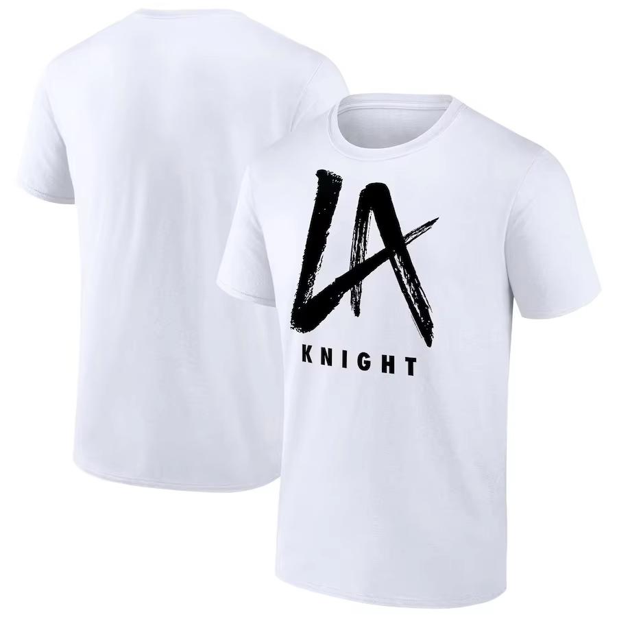 Men's Black LA Knight Big Logo T-Shirt Summer Short Sleeve Women Tee Shirts 2025 New Fashion Sports Children Clothes Tops