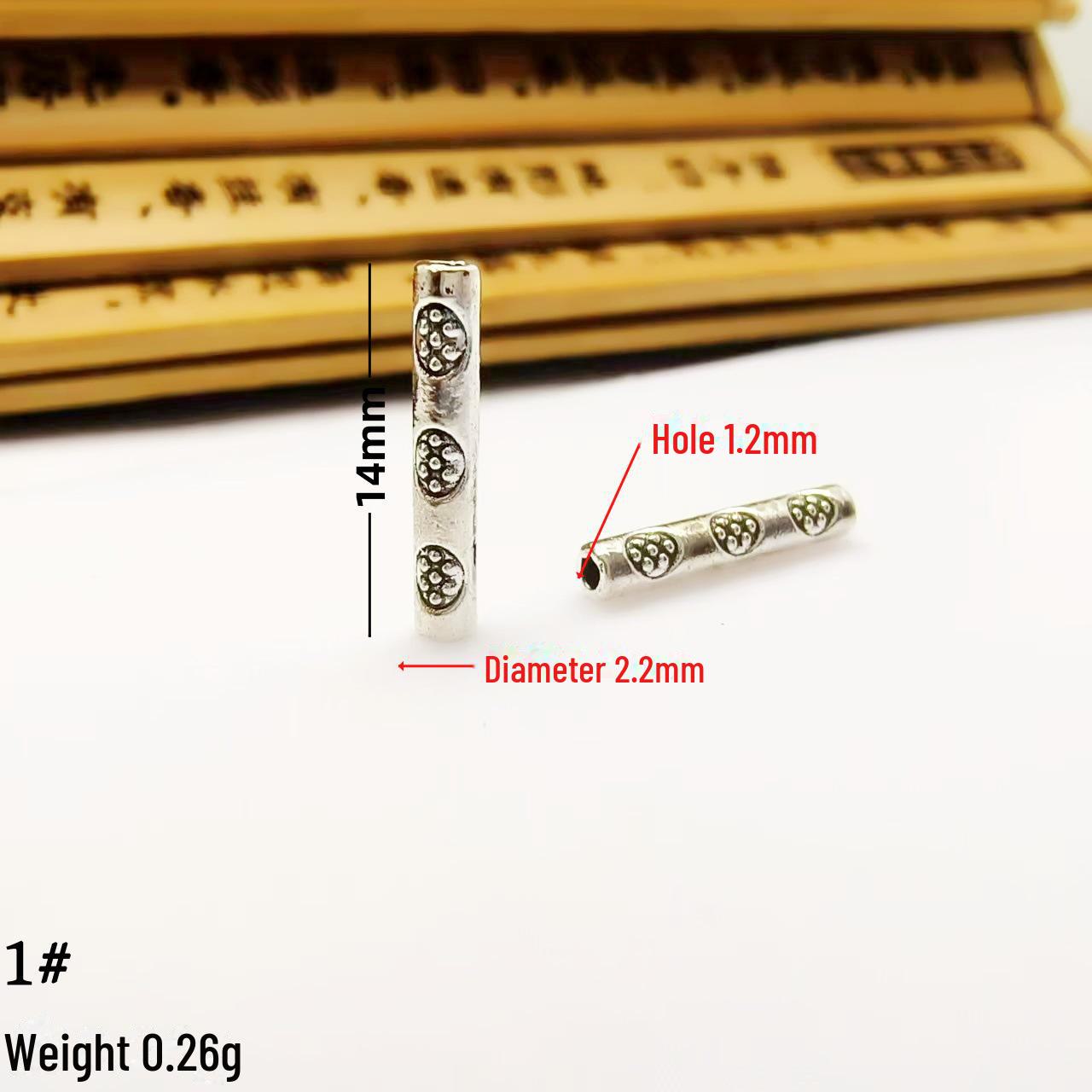 

Ретро тибетские серебряные бусины-бочонки с большим отверстием для самодельных украшений null