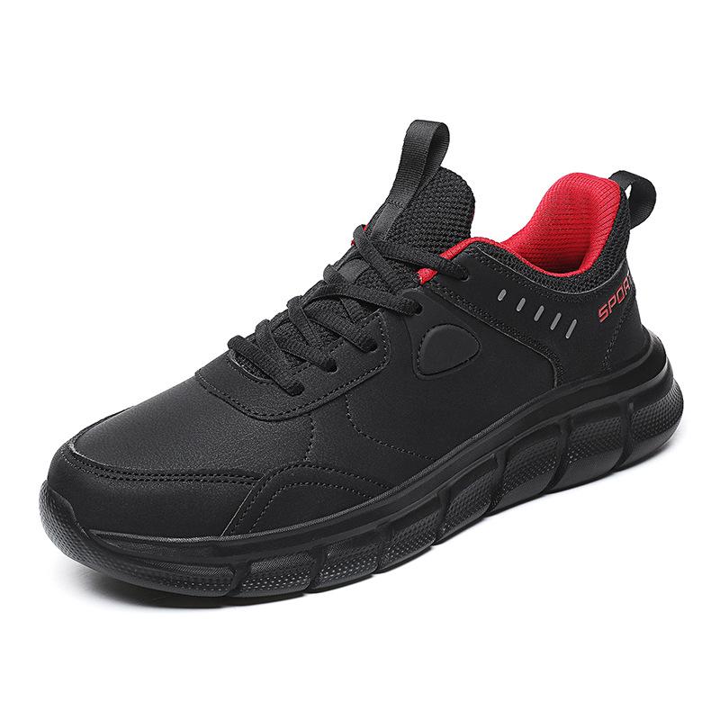 Plus Size Men s Leather Casual Shoes, Soft Sole, Outdoor Sports, Size 46, Spring/Autumn 44