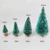 Mini Christmas Tree Ornament Artificial Cedar Pine Winter Snow Landscape Xmax Tree Tabletop Diy Craft Christmas Decoration 2023