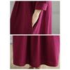 Autumn Long Sleeve Maxi Dress Cotton Loose Casual Plus Size Women Oversize Long Dress