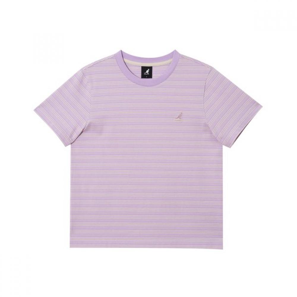 Женская футболка Kangol в полоску 2847 Лавандовый SS