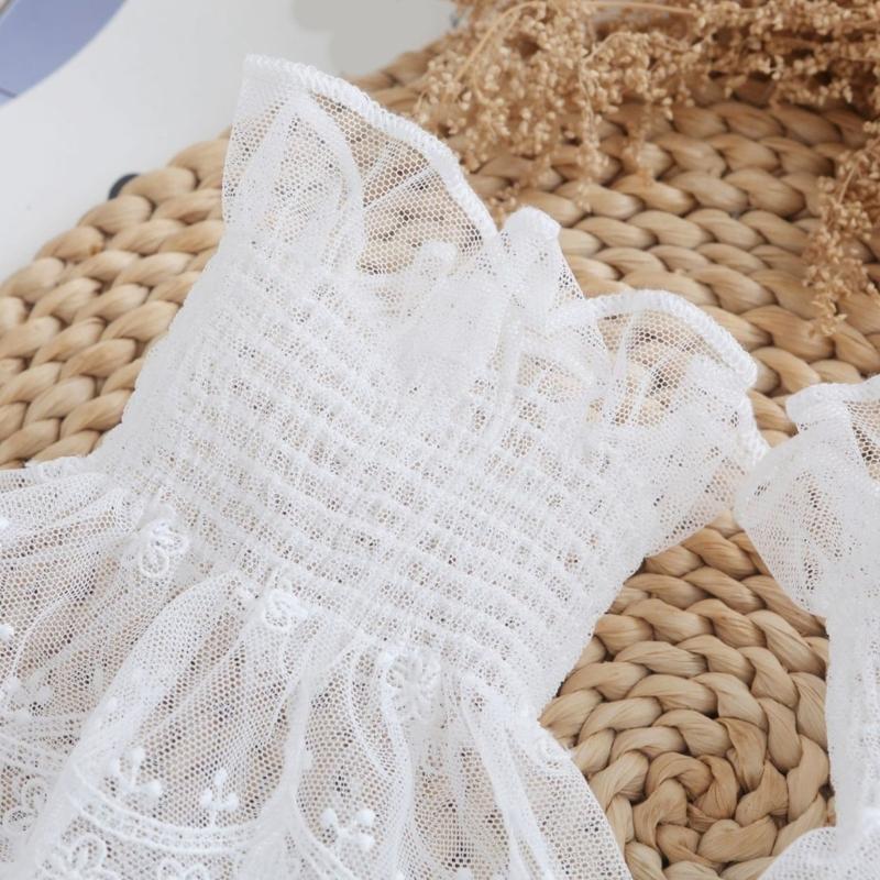 Elegant Faux Arm Sleeves Embroidery Flower Decorative Wrist Cuffs Lace Covers For Women Girl Daily And Special Occasion