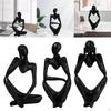 Abstract Thinker Statue Resin Ornament for Restaurant Holiday Decorations