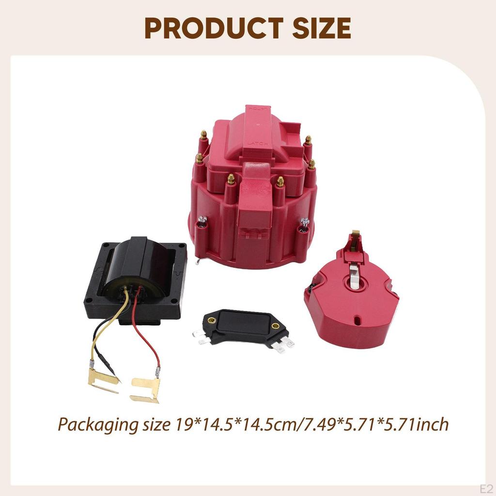 Ignition Distributor Tune Up Kit Cap and Rotor Automotive Accessories Male