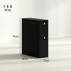 Toilet Cabinet, 2 MDF Drawers, Toilet Paper Storage, 17 x 48 x 58 cm