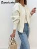 Women's Knitted Cardigan with Pearl Trim for Casual Wear