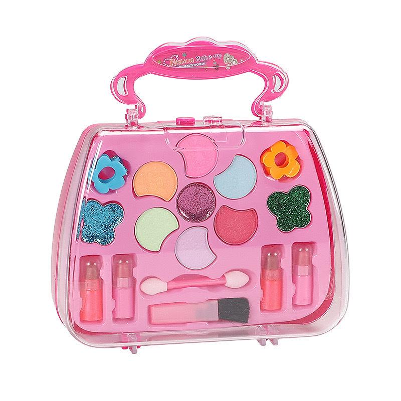 Children's Princess Makeup Toy Set: Washable Eyeshadow & Glitter