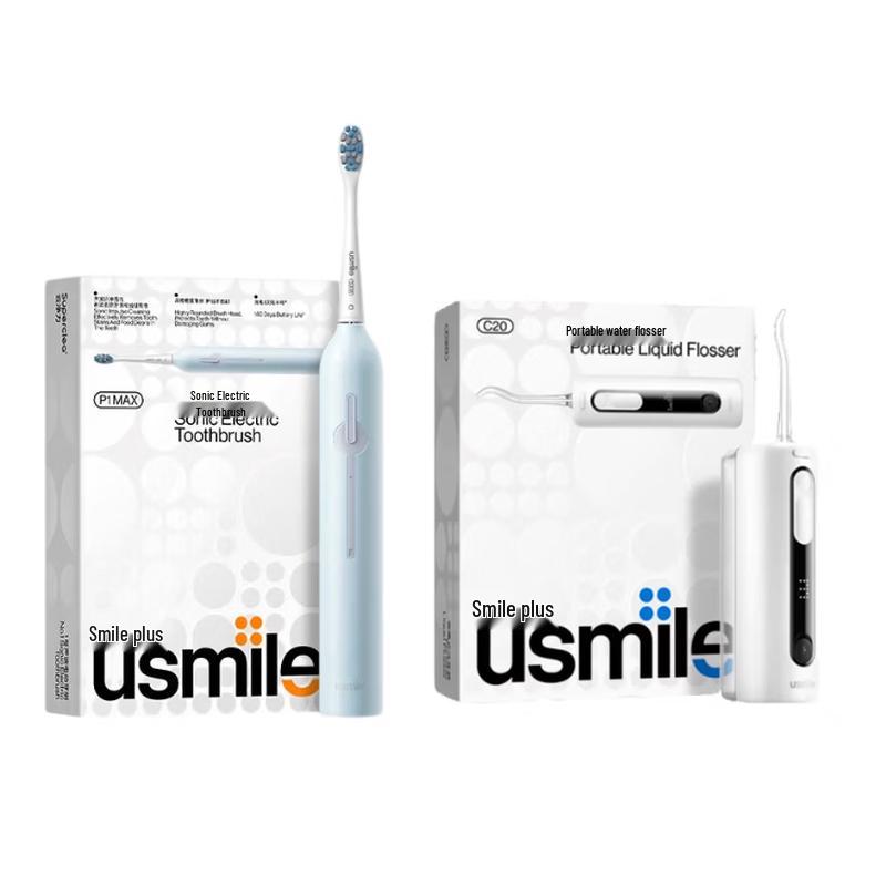 usmile Набор: Электрическая зубная щетка P1 MAX и ирригатор C20
