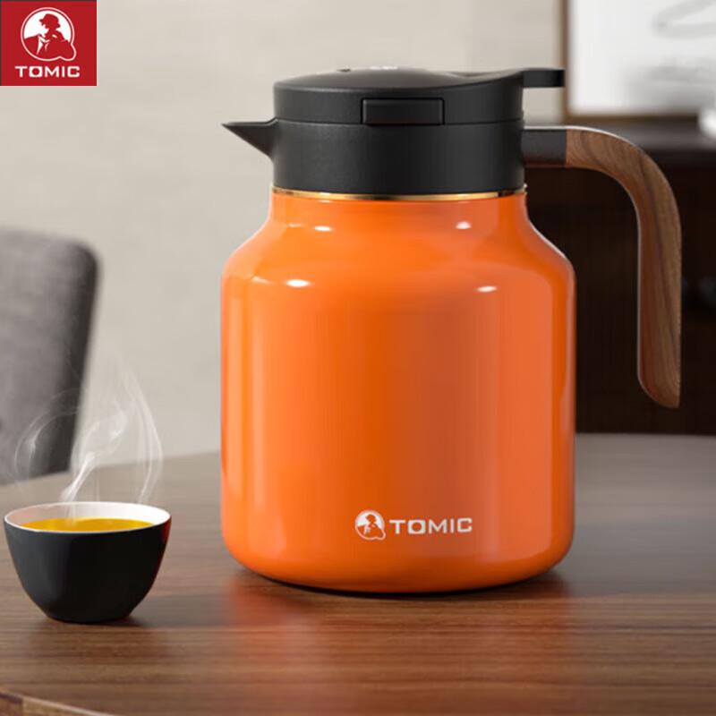 TOMIC 1.5L Ceramic Lined Smart Thermos Pot with Temperature Display