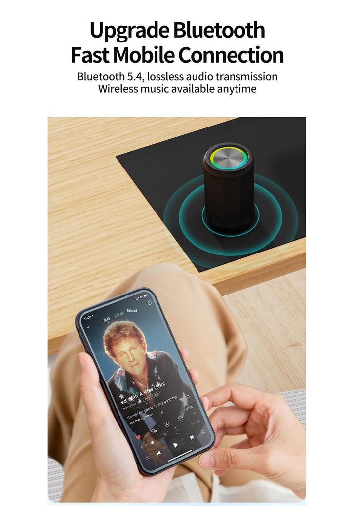 2026 Mini Fabric Bluetooth Speaker - Wireless, TWS Interconnection, Stereo, Portable, Colorful