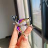 Exquisite Fashion Full Zircon Enamel Swallow Bit Branch Brooches for Women Creativity Crystal Bird Pin Party Jewelry Accessory
