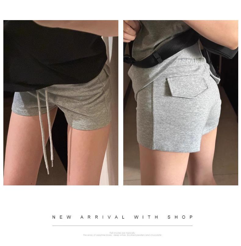 Women's Summer 2025 Slim Fit Drawstring Sporty Shorts