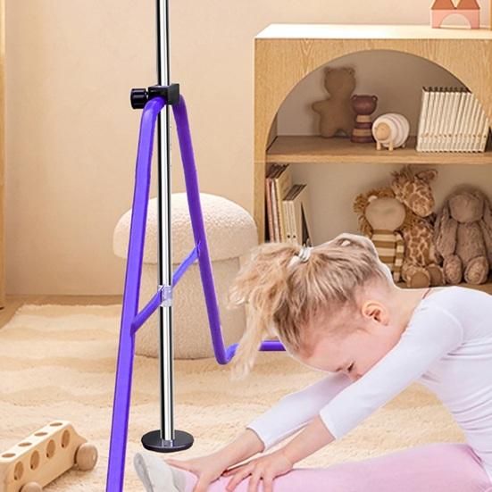 Sbarra da Ginnastica per Bambini, Altezza Regolabile da 88,9-129,54 Cm, Comoda per la Conservazione, Antiscivolo, Adatta per Allenamento a Casa/All'aperto per Principianti E