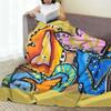 Water Colour Hearts Blanket Lightweight Fleece Sofa Throw Blanket for Couch Bedding Outdoor Throws Bedspread Quilt