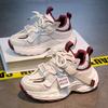 Children's little white shoes, girls' shoes 2025 new spring and autumn mesh lightweight soft-soled sports dad shoes winter velvet