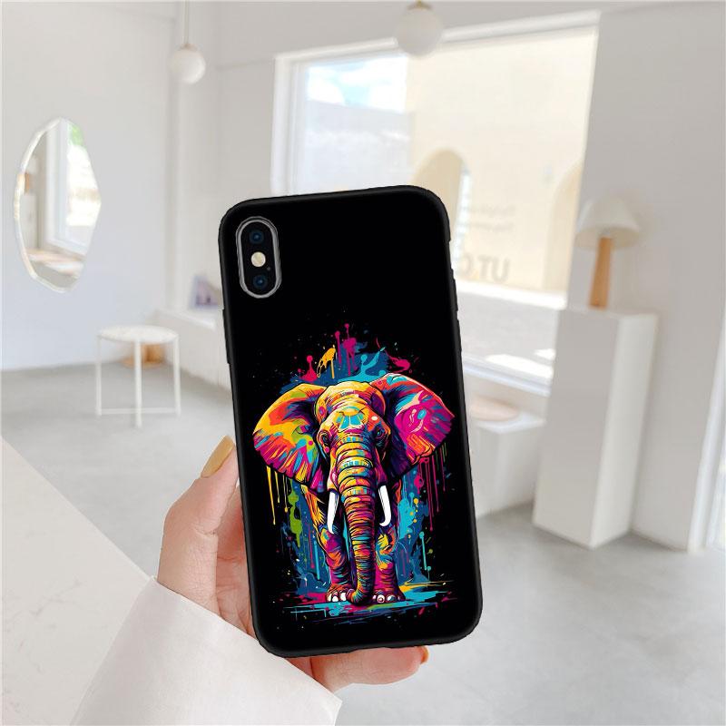PP2 Animal Elephant Soft Shell Phone Case for Samsung Galaxy S20 S21 S22 Ultra FE + Plus A21S A22 A24 A25 A26 A30 A30S A31
