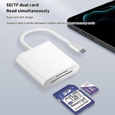 3w1 adapter OTG do oświetlenia typu C do czytnika kart SD USB Tf dla Macbooka Apple iPhone Huawei Xiaomi Camera Photo Data Converter