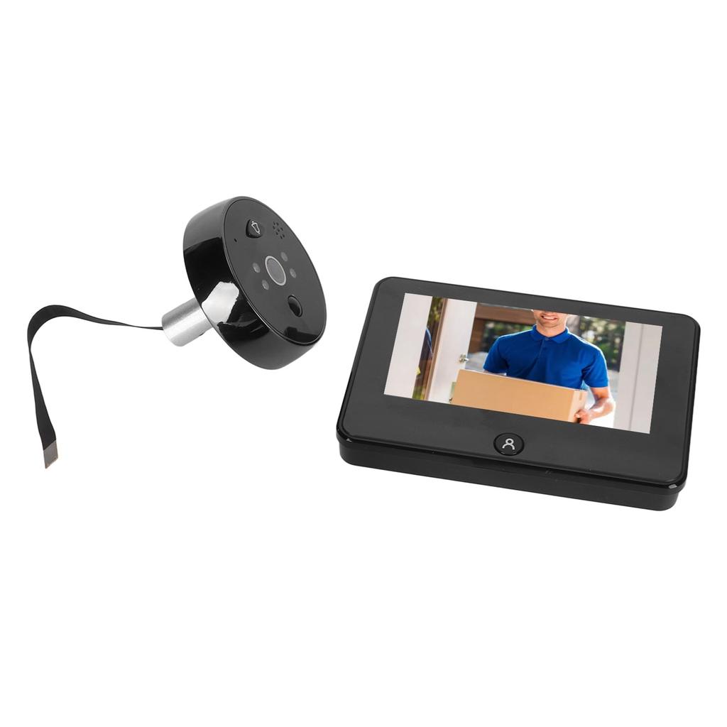 4.5in WiFi Smart Digital Door Viewer Night Vision Motion Detection Remote Monitoring Visual