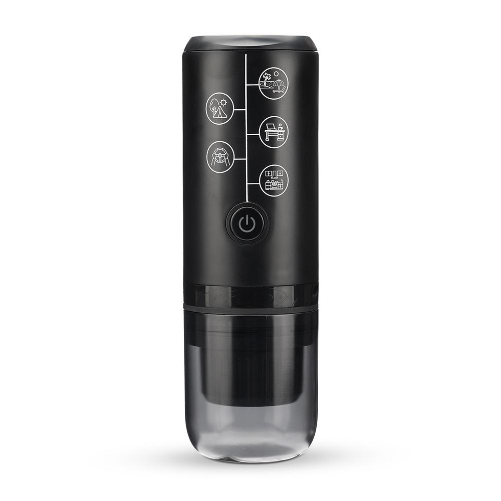 Portable USB Rechargeable Espresso Coffee Maker 17Bar Pressure For Travel Outdoor Car Compatible With Capsules/Ground Coffee