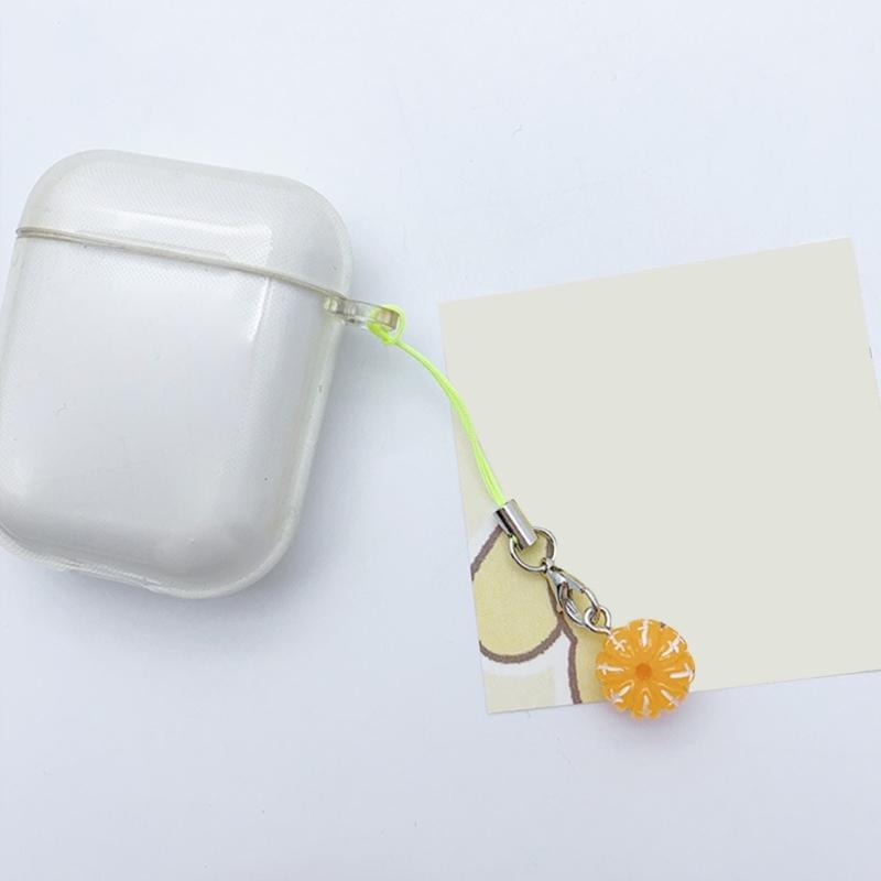 Multi Color Phone Lanyard Fruit Shapes Pendant Wrist Strap Detachable Phone Chains Keyring Portable Accessory for Women