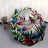 1pc Stained Glass Dragonfly Automatic Open/Close Umbrella with Windproof, Functional Design, 8-Rib Sturdy Canopy