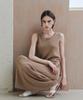 ZEROSTREET [Set] Lezero Neo Sleeveless Knit & Skirt / Light Brown